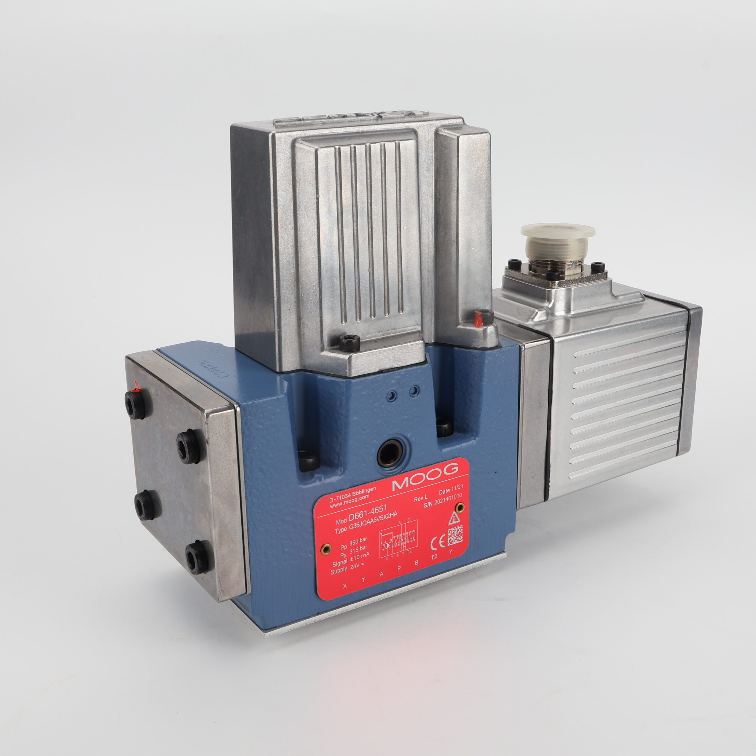 Moog D661-4651 Precision Electro-Hydraulic Valve Moog D661-4651 High-Frequency Response Servo Valve