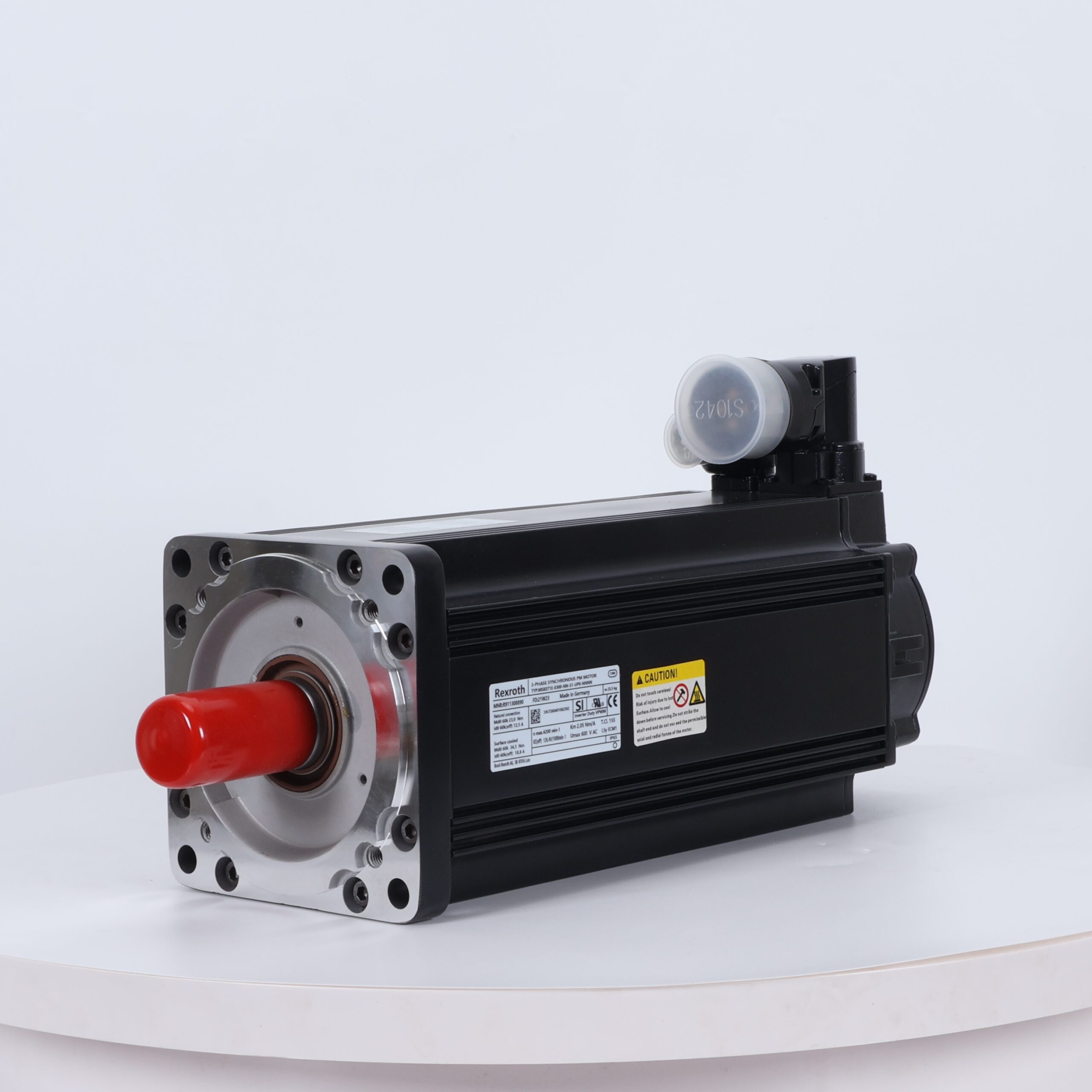 Bosch Rexroth MSK071E IndraDyn S Servo Motor for Automation Bosch Rexroth MSK071E IndraDyn S Motor Side View